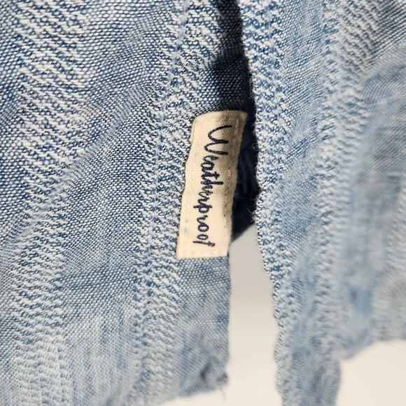 WEATHERPROOF VINTAGE Button Down Linen Blend Top Womens Size Extra Large XL - Picture 5 of 6